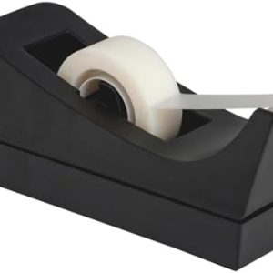 Business Source Standard Desktop Tape Dispenser, Black, 1 In (BSN32954)
