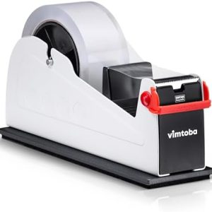 Heavy Duty 2-Inch Desktop Tape Dispenser, Dual Roll, Non-Slip Base