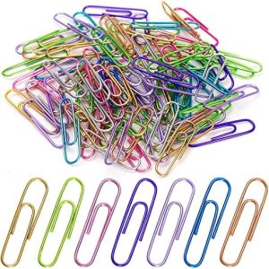 Jumbo Paper Clips,150pcs 2 Inch Large Paper Clip, Assorted Colored PaperClips for Paperwork Office School and Personal Use