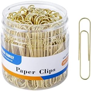 Large Paper Clips, Gold Paper Clips, 2 Inch Paper Clip, Jumbo Paperclips 100/Pack