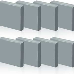 Phinus Kneaded Erasers for Artists, Large Size Grey Kneadable Eraser, Absorbent Kneaded Eraser for Art Supplies, Charcoal Pencils, Sketching Supplies (8 Pack)