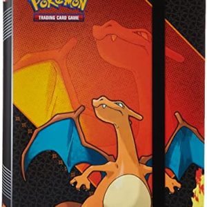 Ultra Pro - Pokemon: Charizard 9-Pocket Full-View PRO Binder Red, Trading Card Collector's Album Display Binder Protection Solution